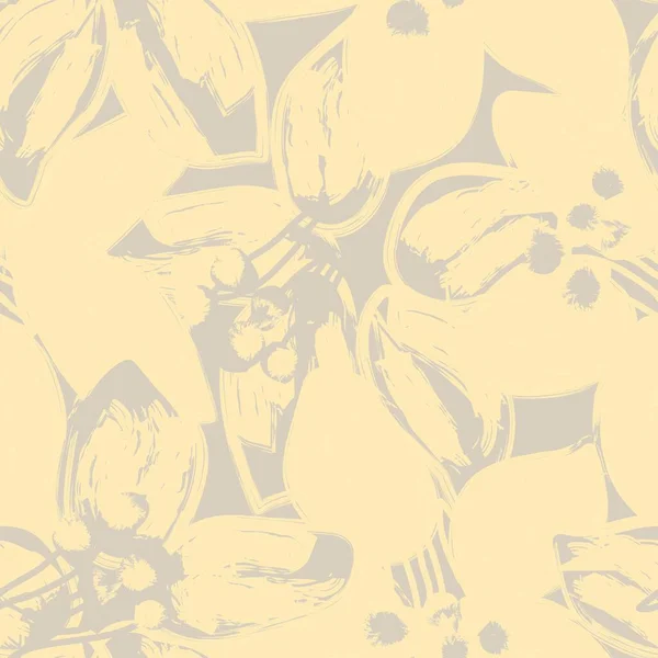 Пастельний Абстрактний Квітковий Безшовний Візерунок Модного Текстилю Графіки Фону Ремесел — стоковий вектор