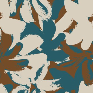 Moda tekstil, grafik, arka plan ve el sanatları için Yeşil Soyut Çiçeksiz desenli tasarım