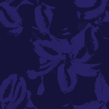 Moda tekstil, grafik, arka plan ve el sanatları için Mavi Soyut Çiçeksiz desenli tasarım