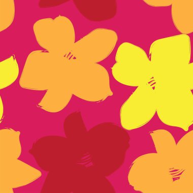 Moda tekstil, grafik, arka plan ve el sanatları için renkli Soyut Çiçeksiz desenli tasarım