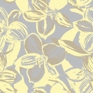 Moda tekstil, grafik, arka plan ve el sanatları için Pastel Soyut Çiçeksiz desen tasarımı