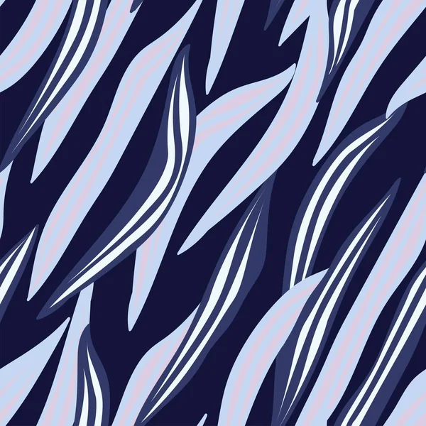 Blue Tropical Leaf Nahtloses Muster Design Für Modetextilien Grafiken Und — Stockvektor