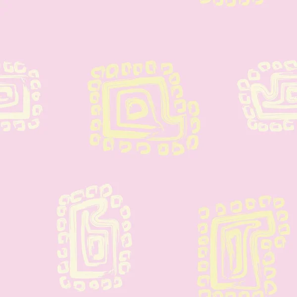 Pastellkreide Paisley Abstraktes Nahtloses Musterdesign Für Modetextilien Grafiken Hintergründe Und — Stockvektor