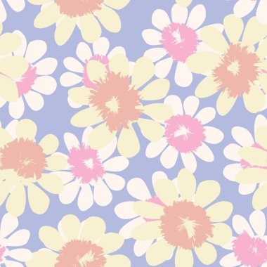Pastels Ditsy Floral moda tekstil, grafik, arka plan ve el sanatları için kusursuz desen tasarımı
