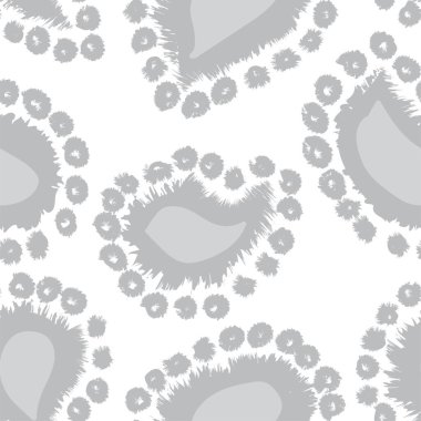 Moda tekstil, grafik, arka plan ve el sanatları için tek renkli Paisley soyut, kusursuz desen tasarımı