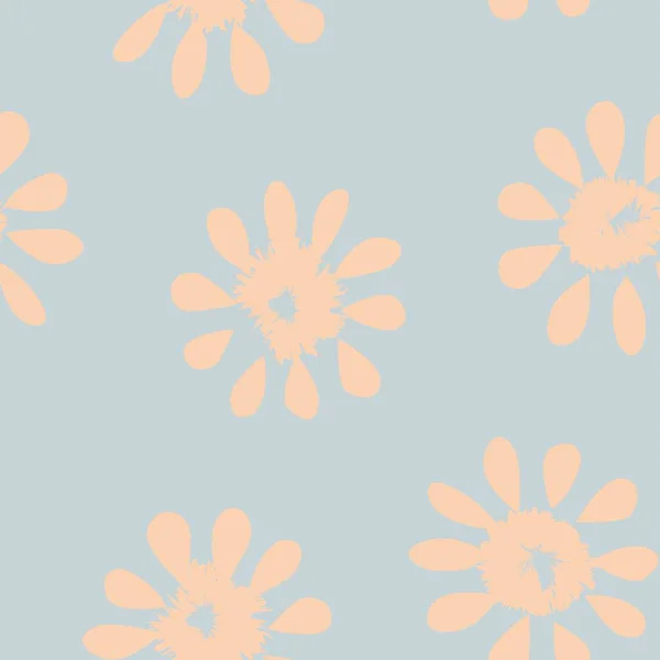 Пастели Ditsy Цветочные Бесшовный Дизайн Шаблона Моды Текстиля Графики Фона — стоковый вектор