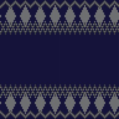 Mavi Argyle adası örgü, moda tekstili, grafikler için pürüzsüz desen tasarımı