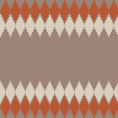 Tarafsız Renk Argyle adası örgü, moda tekstili, grafikler için kusursuz desen tasarımı