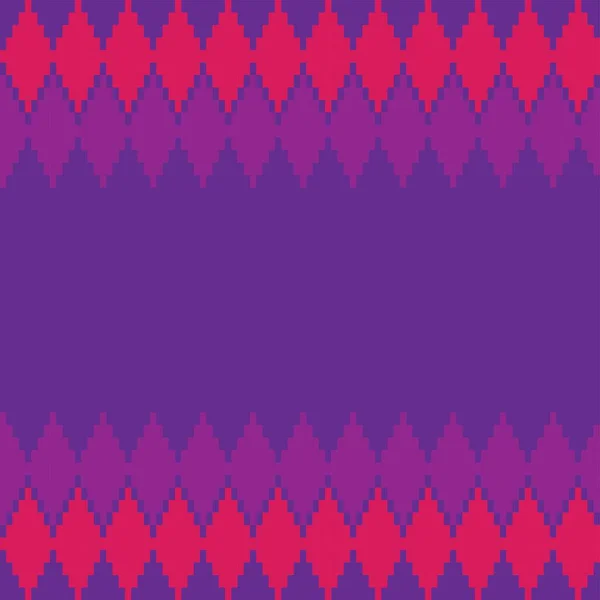 Colourful Argyle Fair Isle Seamless Pattern Design Knitwear Fashion Textile — Stock Vector