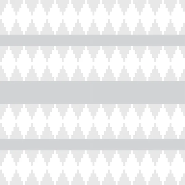 Monochrome Argyle Fair Isle Seamless Pattern Design Knitwear Fashion Textile — Stock Vector