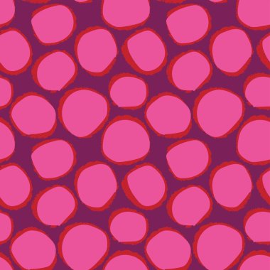 Moda tekstil ve grafikleri için renkli Geometrik daireler kusursuz desen tasarımı