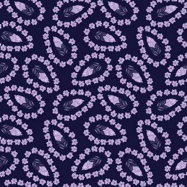 Pastels Paisley, moda tekstil, grafik, arka plan ve el sanatları için soyut ve kusursuz desen tasarımı