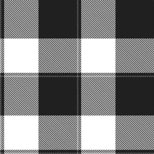 Monochrome Classic Plaid Motif Sans Couture Texturé Pour Les Textiles — Image vectorielle