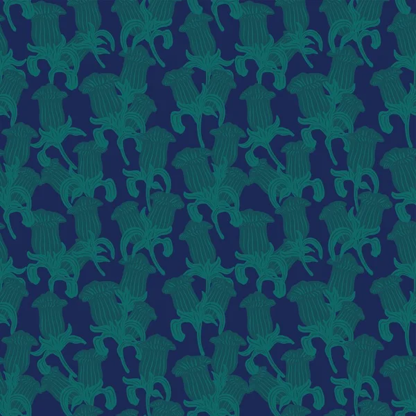 Зелений Східний Квітковий Безшовний Візерунок Модного Текстилю Графіки Фону Ремесел — стоковий вектор