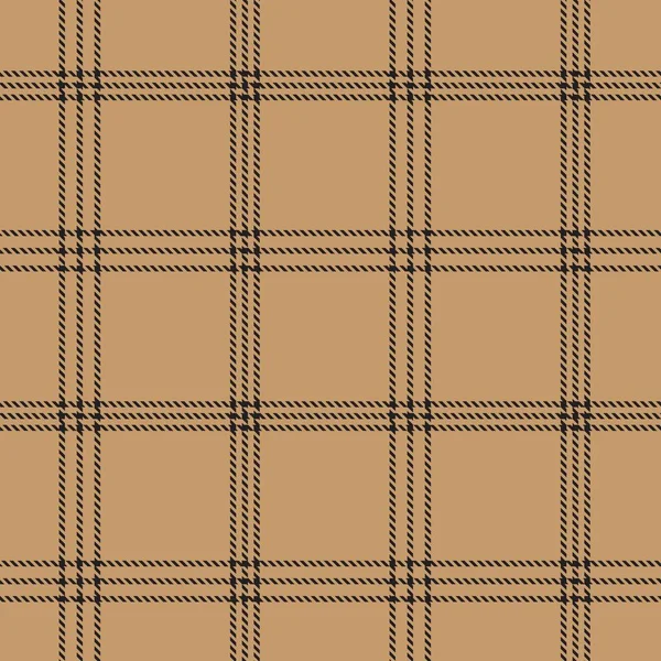 Neutrale Kleur Classic Plaid Textuur Naadloos Patroon Voor Mode Textiel — Stockvector