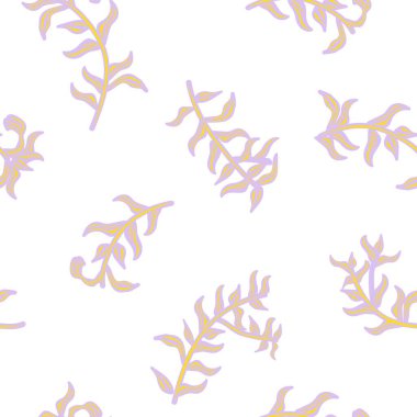 Pastels Tropikal Yaprak desen tasarımı moda tekstil, grafik ve el sanatları için