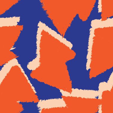 Moda tekstil ve grafikleri için renkli Geometrik üçgenler kusursuz desen tasarımı