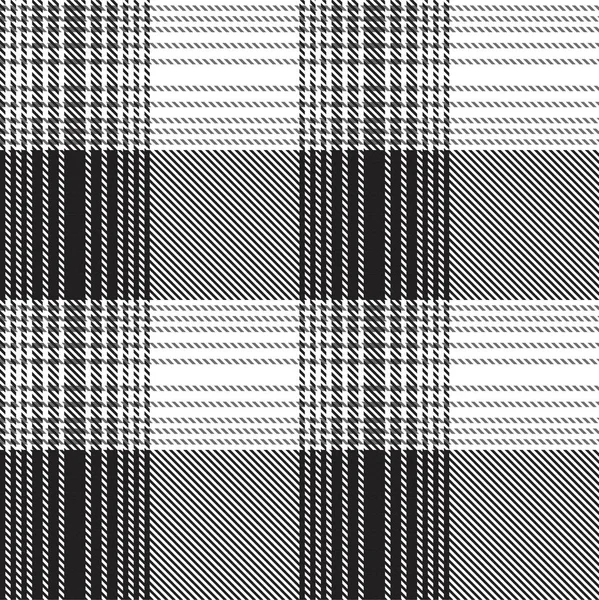 Monochrome Classic Plaid Motif Sans Couture Texturé Pour Les Textiles — Image vectorielle