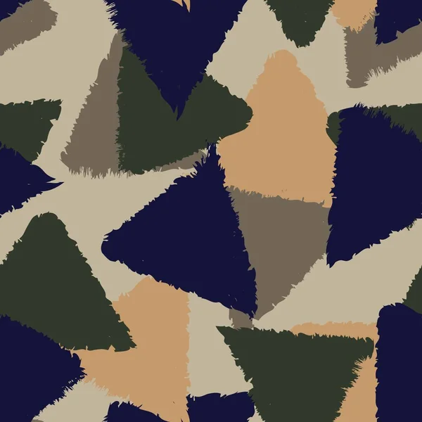 Neutral Colour Geometric Triangles Seamless Pattern Design Fashion Textiles Graphics — Stock Vector