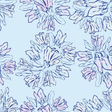 Pastels Paisley, moda tekstil, grafik, arka plan ve el sanatları için soyut ve kusursuz desen tasarımı