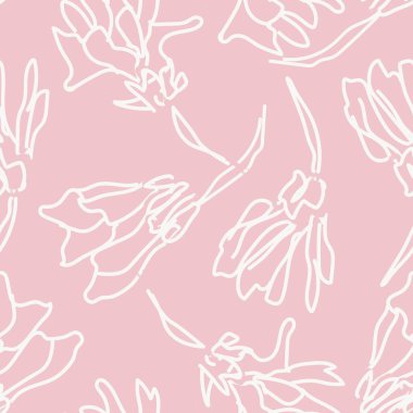 Moda tekstil, grafik, arka plan ve el sanatları için Pastel Soyut Çiçeksiz desen tasarımı