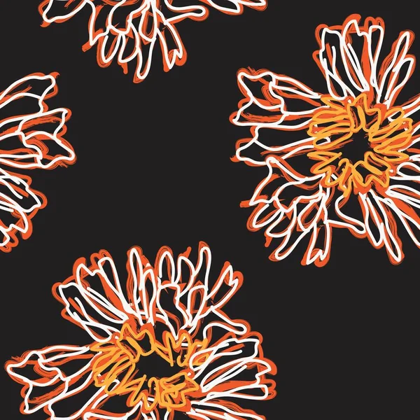 Abstrato Colorido Design Padrão Sem Costura Floral Para Têxteis Moda — Vetor de Stock