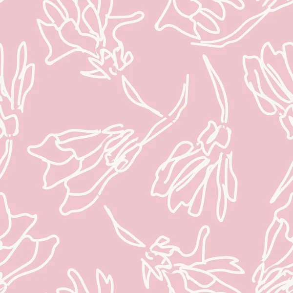 Пастельний Абстрактний Квітковий Безшовний Візерунок Модного Текстилю Графіки Фону Ремесел — стоковий вектор