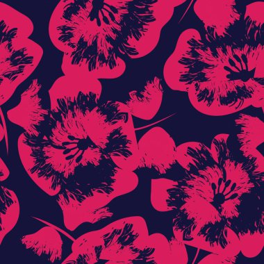 Moda tekstil, grafik, arka plan ve el sanatları için renkli Soyut Çiçeksiz desenli tasarım