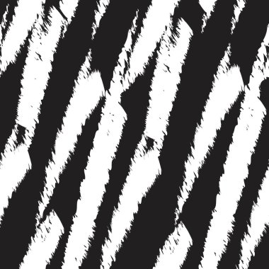 Moda tekstili, grafik ve arkaplan için tek renkli, soyut zebra desenli desen tasarımı