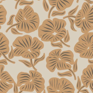 Tarafsız Renk Özeti: Moda tekstil, grafik, arka plan ve el sanatları için kusursuz desen tasarımı