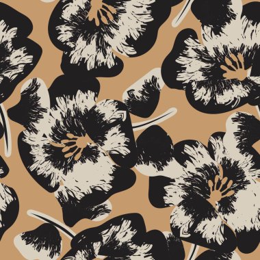 Tarafsız Renk Özeti: Moda tekstil, grafik, arka plan ve el sanatları için kusursuz desen tasarımı