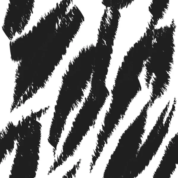Monochromatický Abstraktní Zebra Texturovaný Vzor Pro Módní Textil Grafiku Pozadí — Stockový vektor