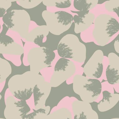 Tarafsız Renk Özeti: Moda tekstil, grafik, arka plan ve el sanatları için kusursuz desen tasarımı