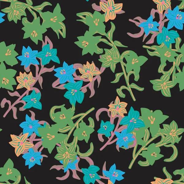 Зеленый Восточный Цветочный Бесшовный Фон Текстиля Моды Графики Фона Ремесел — стоковый вектор