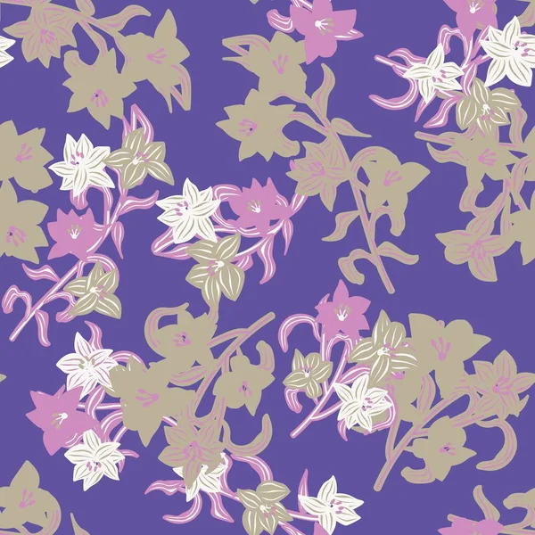 Kleurrijke Oriental Floral Naadloze Patroon Achtergrond Voor Mode Textiel Graphics — Stockvector