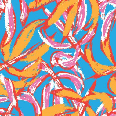 Moda tekstil, grafik ve el sanatları için renkli Tropikal Yapraksız desen tasarımı
