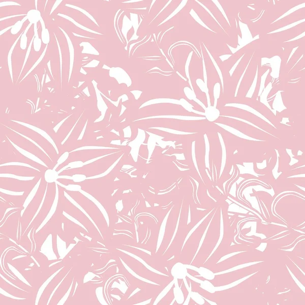 Pastels Floral Seamless Pattern Background Fashion Textiles Graphics Backgrounds Crafts — Stock Vector
