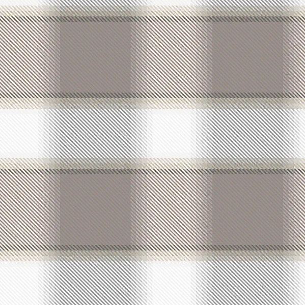 Neutrale Farbe Ombre Plaid Texturiertes Nahtloses Muster Für Modetextilien Und — Stockvektor