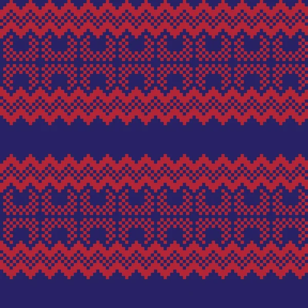 Moda Tekstil Örgü Grafikleri Için Noel Panayırı Desen Tasarımı — Stok Vektör