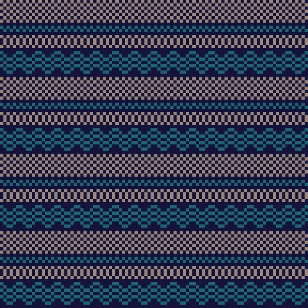 Vánoční Texturované Veletrh Ostrov Bezešvé Vzor Design Pro Pletené Oděvy — Stockový vektor