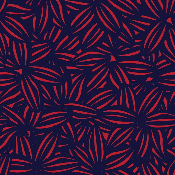 ファッション繊維 グラフィック 背景や工芸品のための赤い花のシームレスなパターンの背景 — ストックベクタ