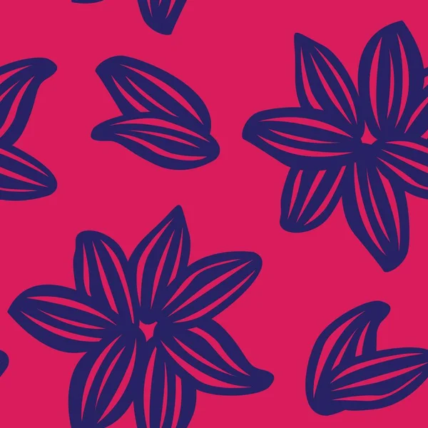 Fundo Padrão Sem Costura Floral Colorido Para Têxteis Moda Gráficos — Vetor de Stock