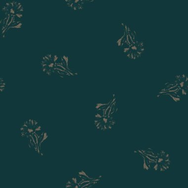 Moda tekstil, grafik, arka plan ve el sanatları için Yeşil Soyut Çiçeksiz desenli tasarım