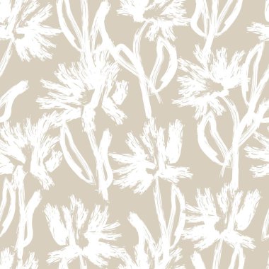 Tarafsız Renk Özeti: Moda tekstil, grafik, arka plan ve el sanatları için kusursuz desen tasarımı