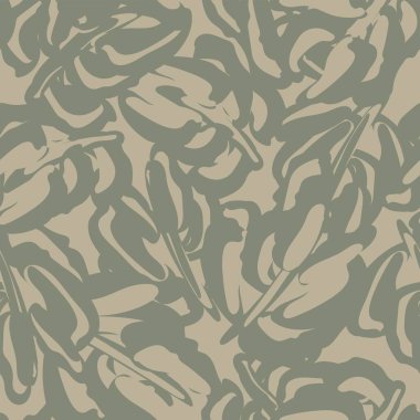 Tarafsız Renkli Tropikal Yaprak Moda tekstil, grafik ve el sanatları için kusursuz desen tasarımı