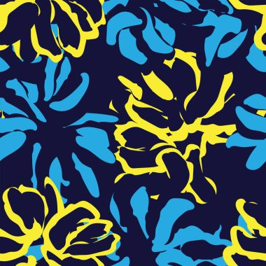 Moda tekstil, grafik, arka plan ve el sanatları için renkli Soyut Çiçeksiz desenli tasarım