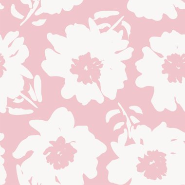 Moda tekstil, grafik, arka plan ve el sanatları için Pastel Soyut Çiçeksiz desen tasarımı