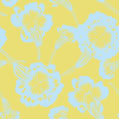 Moda tekstil, grafik, arka plan ve el sanatları için renkli Botanik Çiçeksiz desenli tasarım