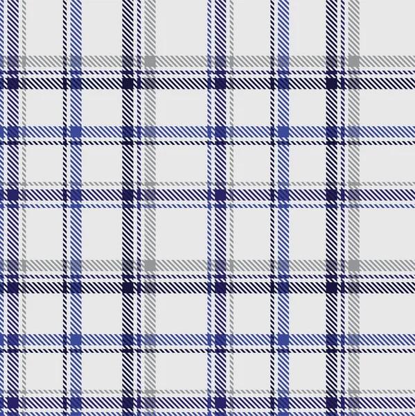 Azul Clássico Xadrez Texturizado Padrão Sem Costura Para Têxteis Moda — Vetor de Stock