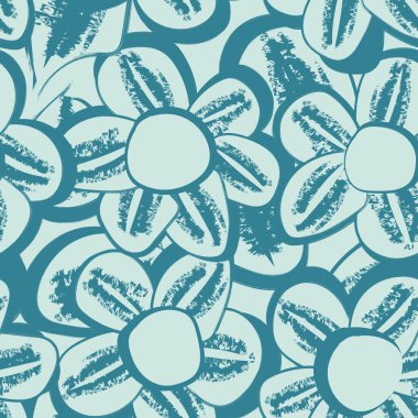 Moda tekstil, grafik, arka plan ve el sanatları için Yeşil Soyut Çiçeksiz desenli tasarım